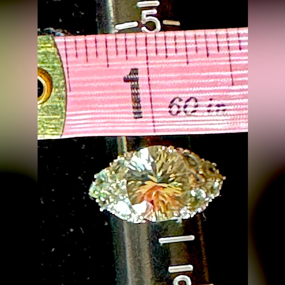 Ring W/Authentic Prasiolite Gems Set In 925 Sterl… - image 8